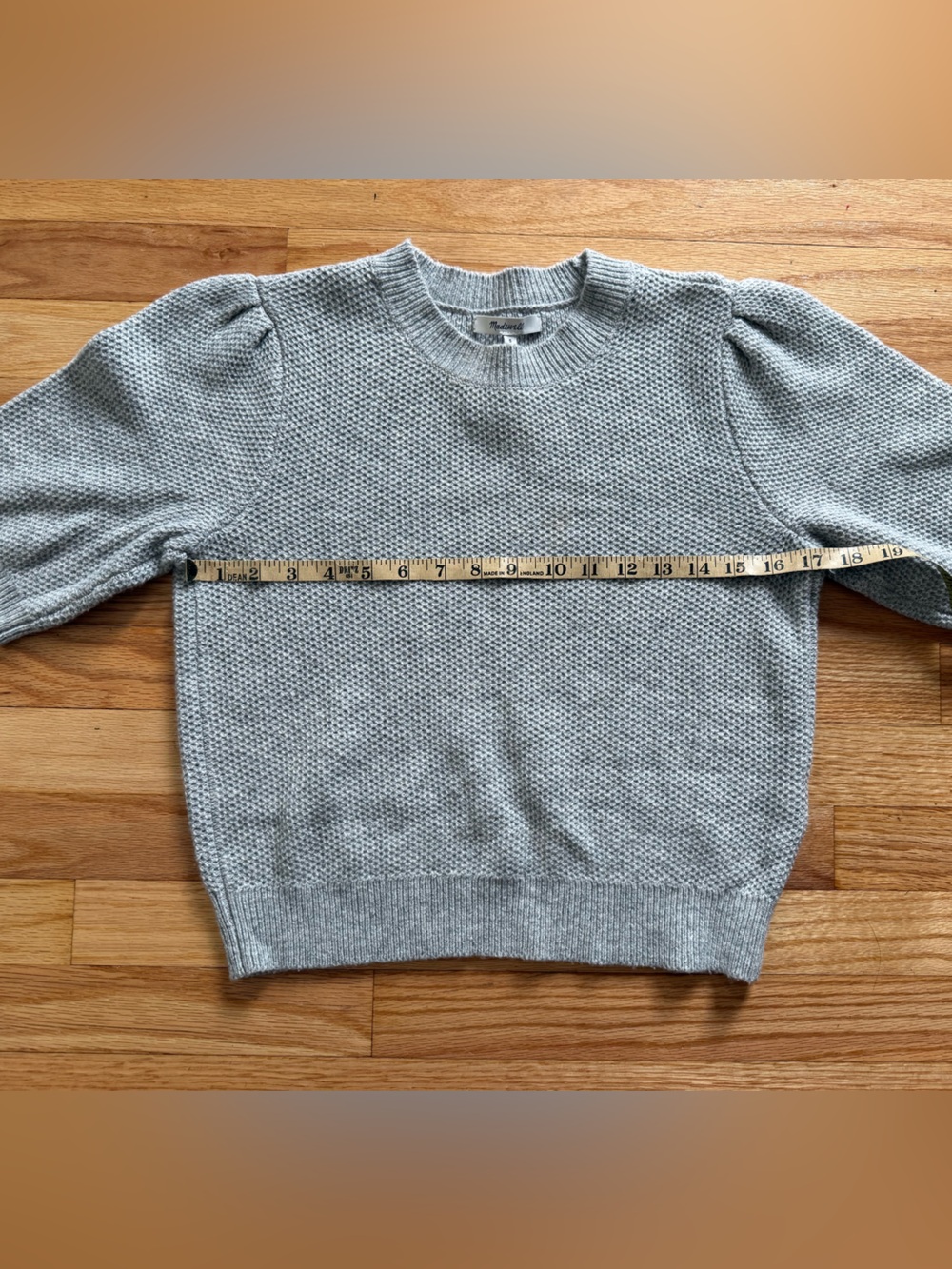 Madewell Puff Sleeve Textured Sweater NWT - Picture 8 of 11